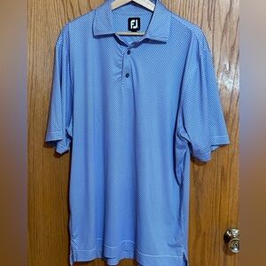 FootJoy men’s polo sz med blue‎ and white design